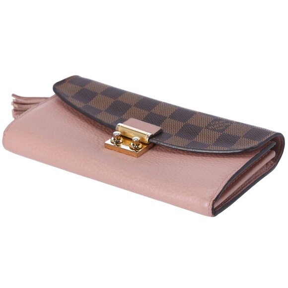 Louis Vuitton Croisette Damier Ebene Long Wallet N60215 Magnolia Pink - Picture 4 of 6